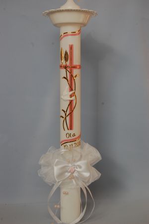 Mini Zestaw do chrztu C101 rz świeca stroik okapnik LIMITED